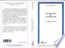 Sociologie et littérature