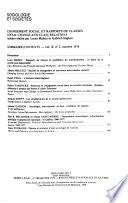 Sociologie et sociétés