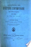 Soixante-dix ans d'histoire contemporaine de Belgique (1815-1884)