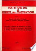 Sol et sous-sol et sécurité des constructions