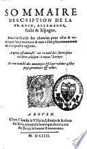 Sommaire description de la France, Allemagne, Italie et Espagne
