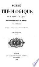 Somme théologique de S. Thomas D'Aquin