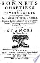 Sonnets chrétiens sur divers sujets