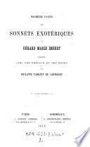 Sonnets exotériques de Gérard Marie Imbert