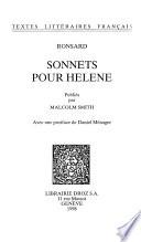 Sonnets pour Hélène