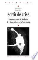 Sortir de crise
