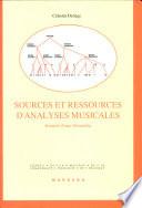 Sources et ressources d'analyses musicales