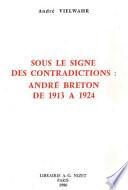 Sous le signe des contradictions