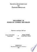 Sous-série 2 B, fonds du Conseil souverain