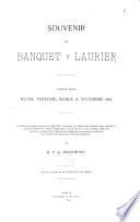 Souvenir du banquet Laurier