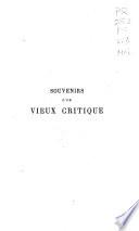 Souvenirs d'un vieux critique