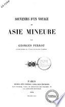 Souvenirs d'un voyage en Asie Mineure