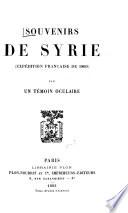 Souvenirs de Syrie