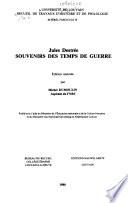 Souvenirs des temps de guerre