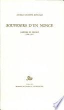Souvenirs d’un Nonce. Cahiers de France (1944-1953)