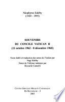 Souvenirs du concile Vatican II