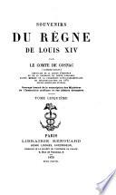 Souvenirs du regne de Louis XIV