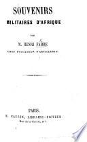 Souvenirs Militaires d'Afrique