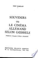 Souvenirs ou le cinéma allemand selon Goebbels