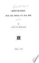 Souvenirs sur les miens et sur moi