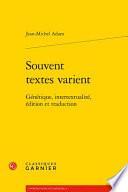 Souvent textes varient
