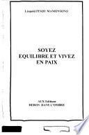 Soyez equiblibre et vivez en paix