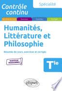 Spécialité Humanités, Littérature et Philosophie - Terminale - Nouveaux programmes