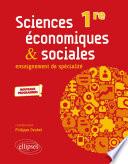 Spécialité Sciences économiques et sociales - Première - nouveaux programmes