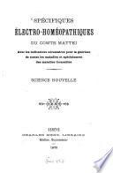 Spécifiques Électro-homéopathiques du comte Mattei