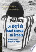 SPORT DE HAUT NIVEAU EN FRANCE