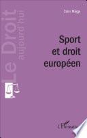 Sport et droit européen