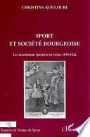 Sport et société bourgeoise