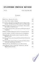Stanford French Review