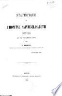 Statistique de l'hôpital Sainte-Élisabeth d'Anvers au 31 décembre 1860