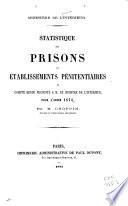 Statistique des prisons et établissements pénitentiaires pour l'année ...