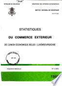 Statistiques du commerce extérieur de l'Union économique belgo-luxembourgeoise