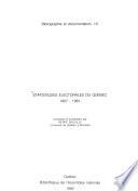 Statistiques électorales du Québec, 1867-1981