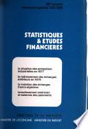 Statistiques & études financières