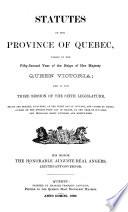 Statut de la Province de Quebéc
