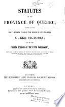 Statutes of Quebec