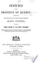Statutes of Quebec