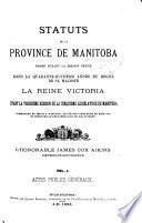 Statuts de la province de Manitoba