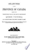 Statuts de la province du Canada