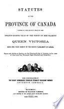 Statuts de la province du Canada