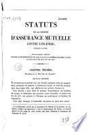 Statuts de la Société d'assurance mutuelle contre l'incendie, éablie [sic] à Lyon