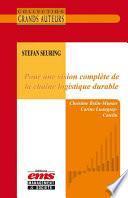 Stefan Seuring - Pour une vision complète de la chaîne logistique durable