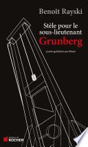 Stèle pour le sous-lieutenant Grunberg