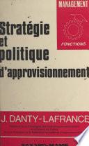 Stratégie et politique d'approvisionnement
