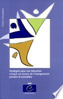 Stratégies pour une éducation civique au niveau de l'enseignement primaire et secondaire