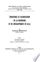 Structures et planification de la recherche et du développement en R.F.A.